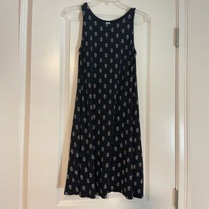 Women’s Old Navy Black Floral Midi Dress, size S